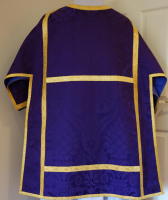 Purple High Mass Set of Roman Church Vestments